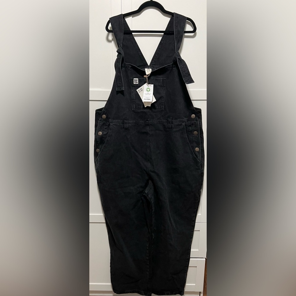 Easton Dungaree: ORGANIC DENIM - Washed Black
